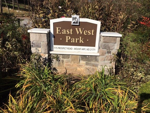 East West Park Sign