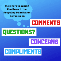 Recycling and Sanitation Commission Feedback