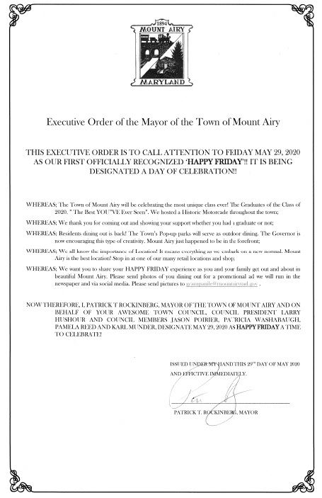 Executive Order of the Mayor