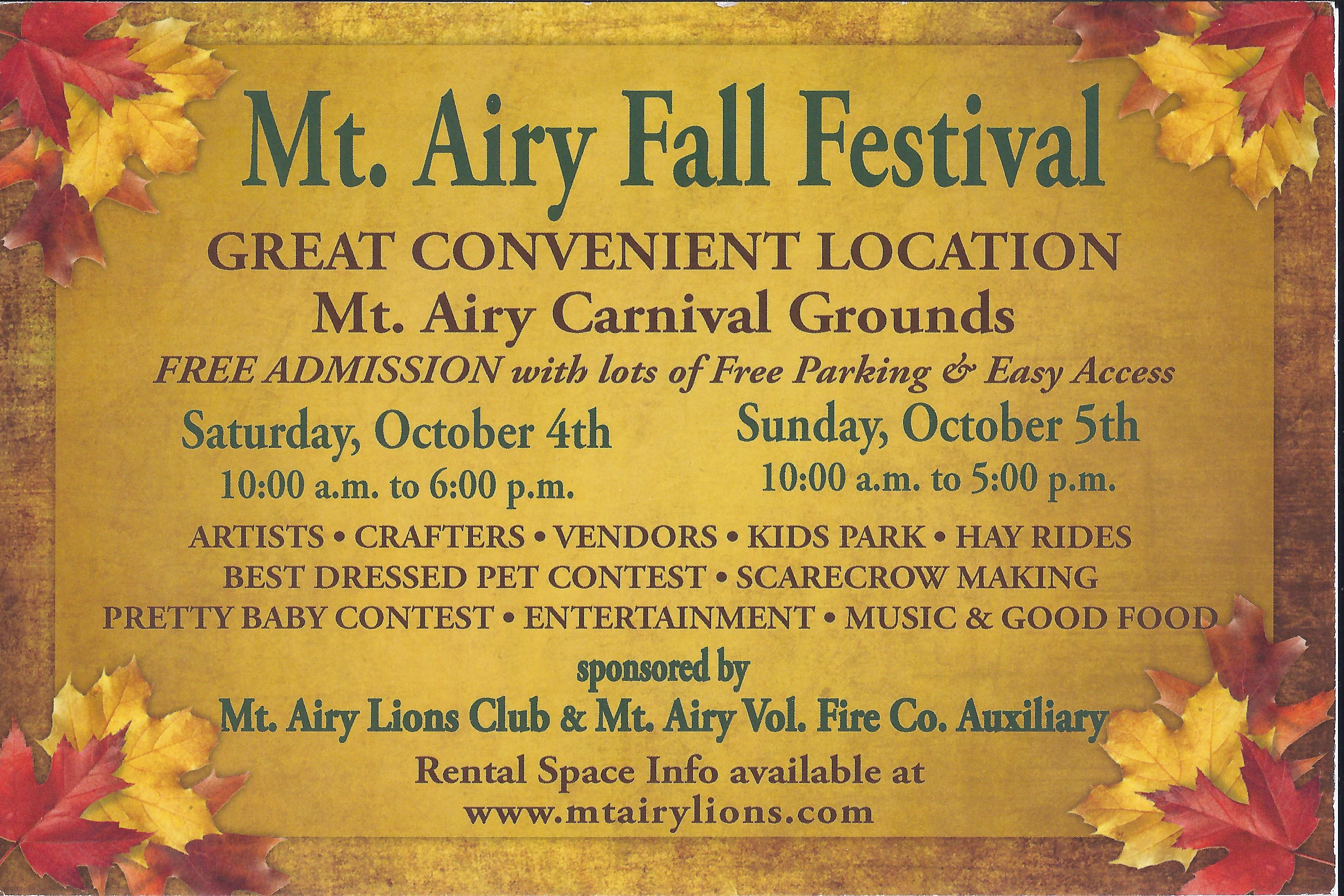 Fall fest card