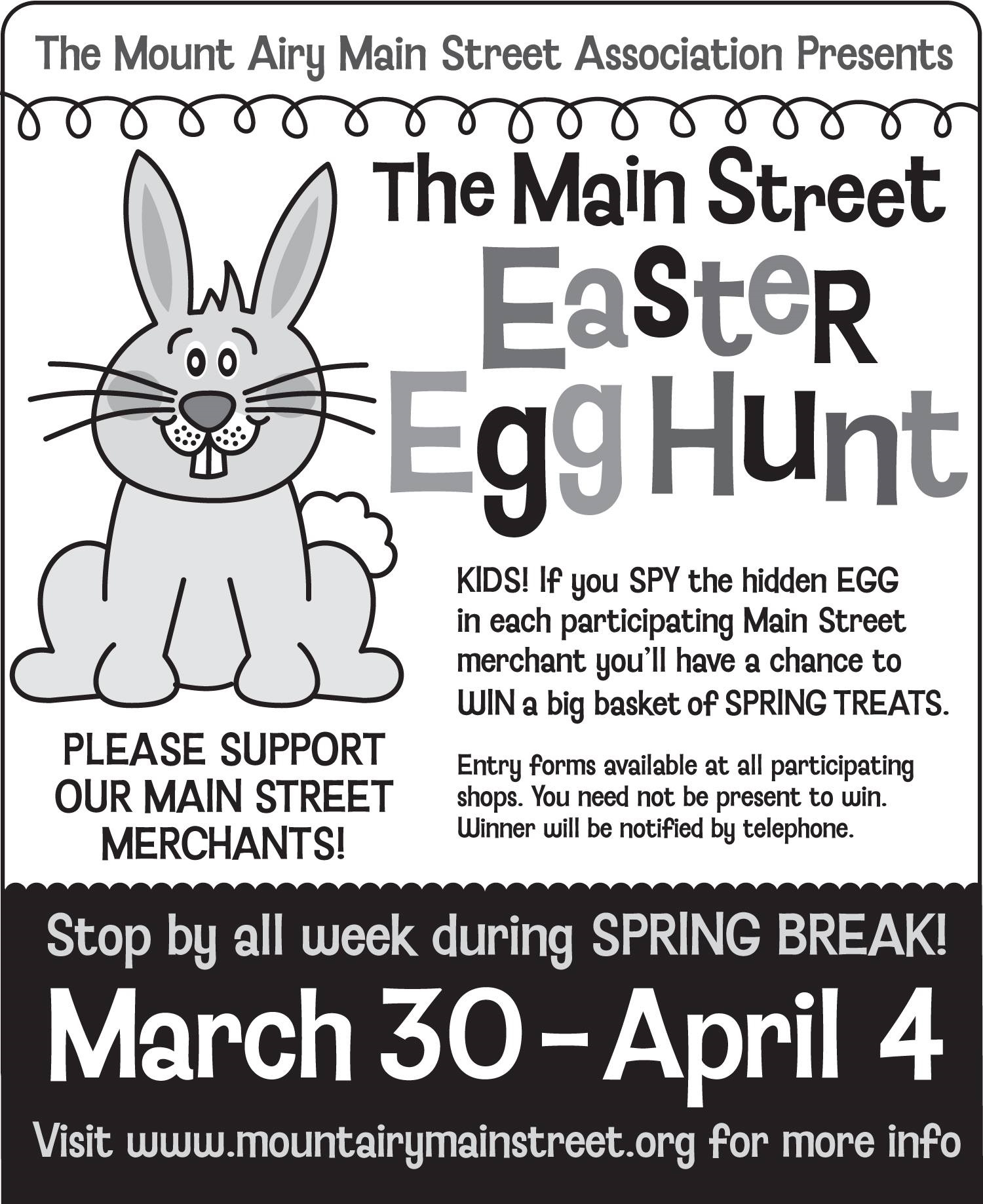 Golden Easter Egg Hunt Flyer