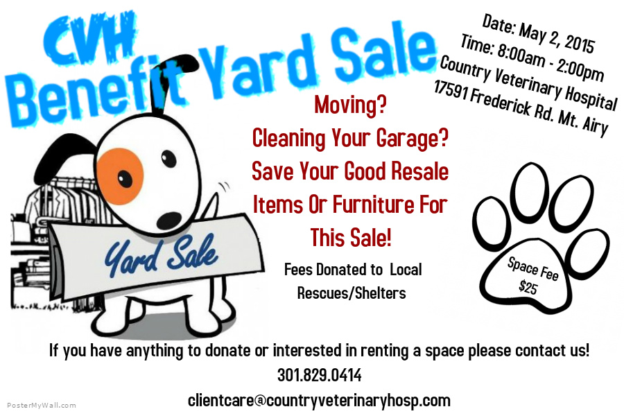 benefit yard sale